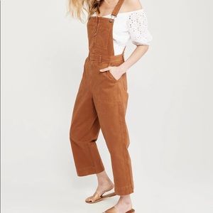 New Abercrombie L Overalls, Orange